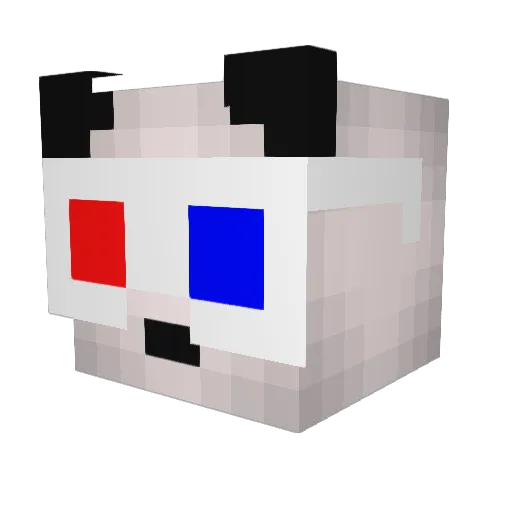 Magnusoverbye Minecraft avatar head, 3D render
