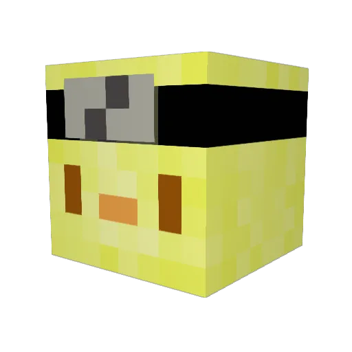 MagnussYt Minecraft avatar head, 3D render