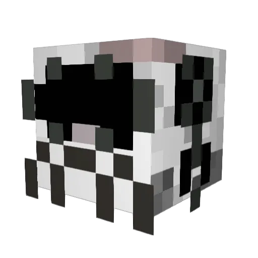 Magnustylus Minecraft avatar head, 3D render