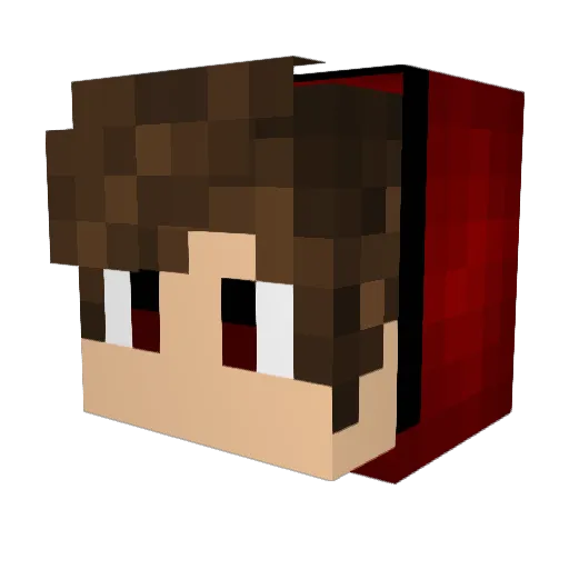 Magnutu Minecraft avatar head, 3D render