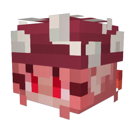 Magomelete Minecraft avatar head, 3D render