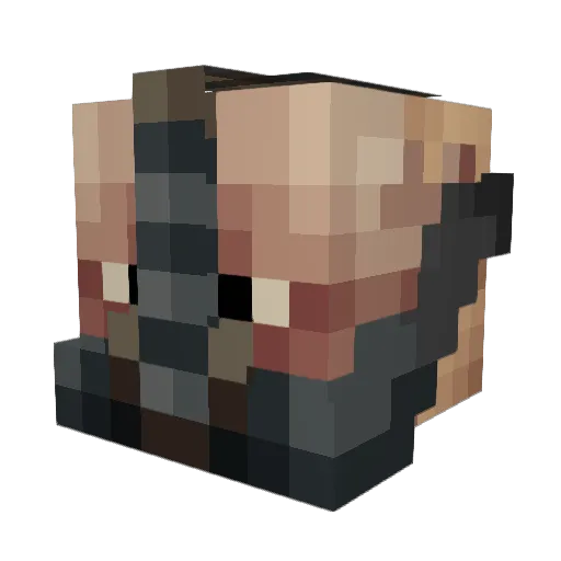 MagooBR Minecraft avatar head, 3D render
