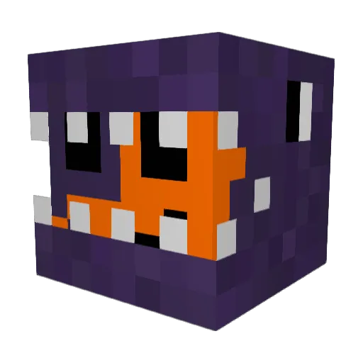 Magoojr Minecraft avatar head, 3D render