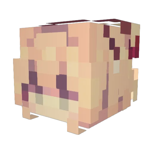MagootKyn Minecraft avatar head, 3D render