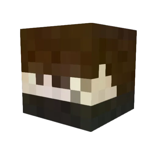 Magoozey Minecraft avatar head, 3D render