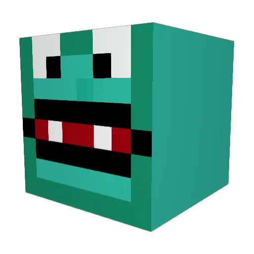 Magor0 Minecraft avatar head, 3D render