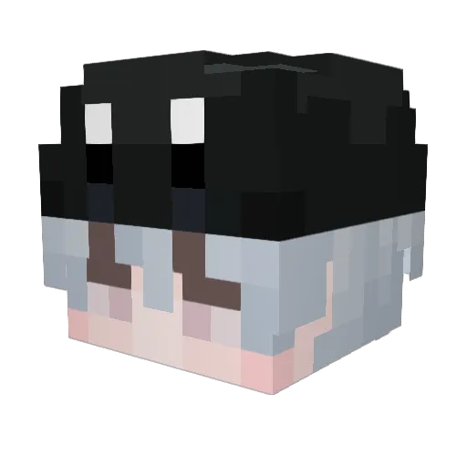 Magpie87 Minecraft avatar head, 3D render
