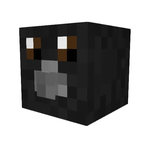 MagpieCross Minecraft avatar head, 3D render