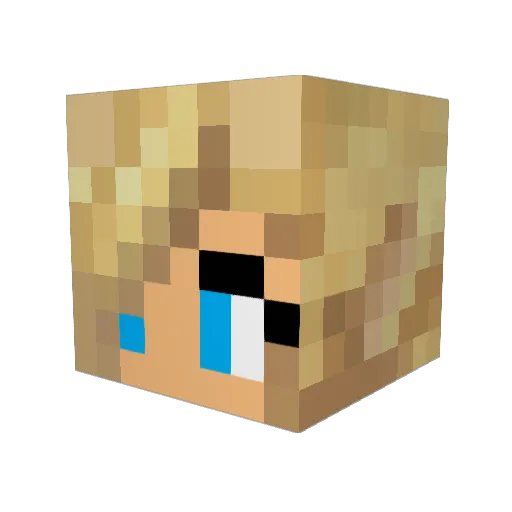 MagpieGiant Minecraft avatar head, 3D render