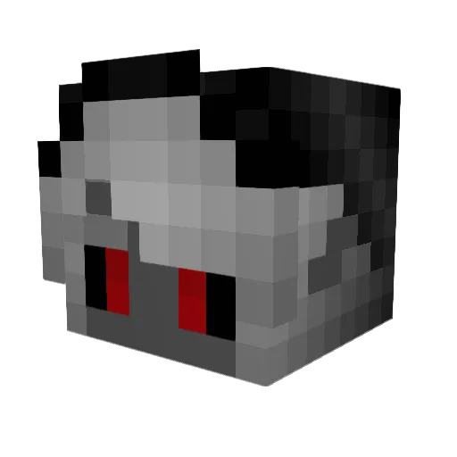 Magreken Minecraft avatar head, 3D render