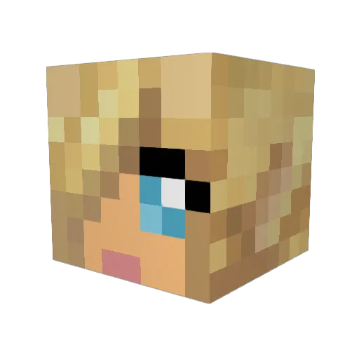 Mags___ Minecraft avatar head, 3D render