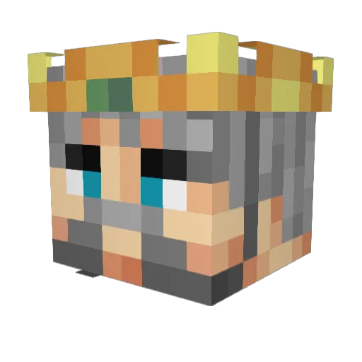 Magsos Minecraft avatar head, 3D render
