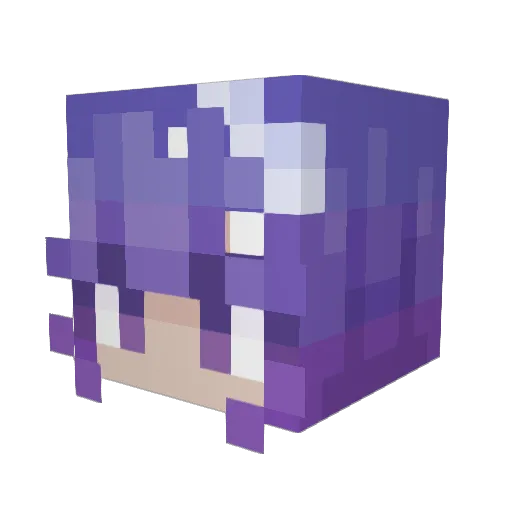 Magtremor Minecraft avatar head, 3D render