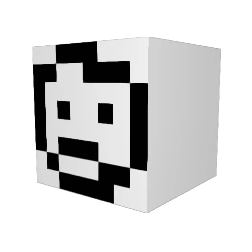 Magtw_ Minecraft avatar head, 3D render