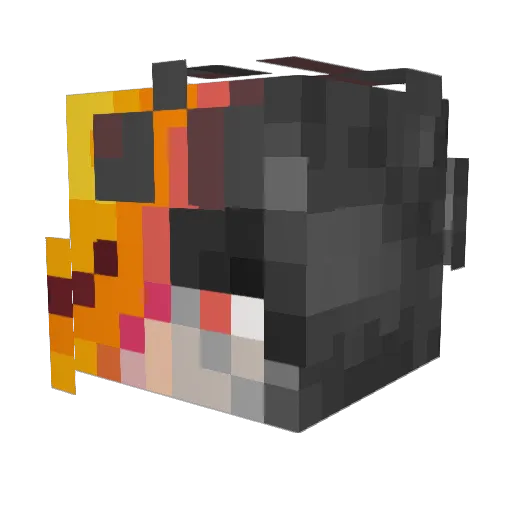 Magu1748 Minecraft avatar head, 3D render