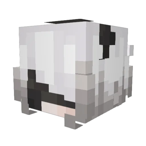Maguilty Minecraft avatar head, 3D render