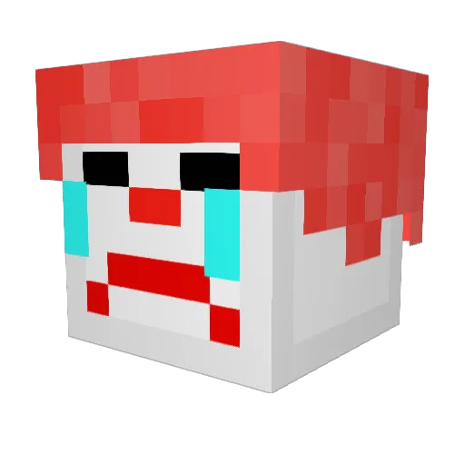 Maguirefy Minecraft avatar head, 3D render