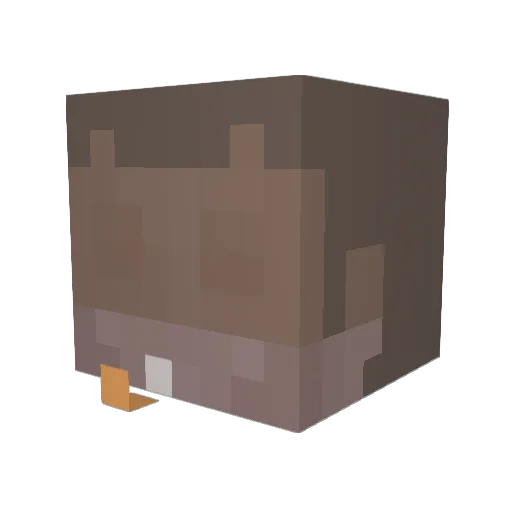 Maguitox Minecraft avatar head, 3D render