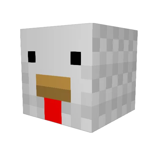 Maguna3 Minecraft avatar head, 3D render