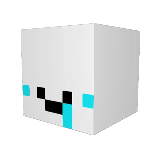 Magurooooo Minecraft avatar head, 3D render