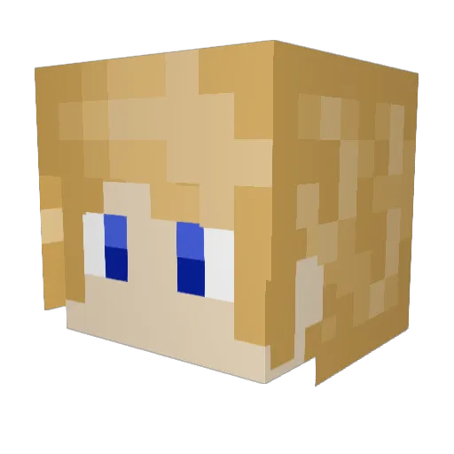 Magus990 Minecraft avatar head, 3D render