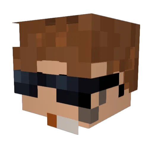 MagusCD Minecraft avatar head, 3D render