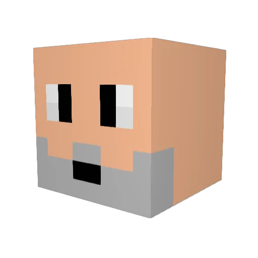 Magus_Lang Minecraft avatar head, 3D render