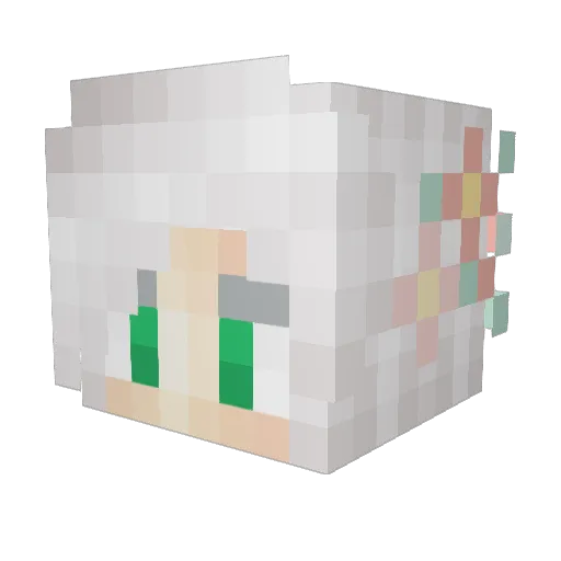 Magyk8Ball Minecraft avatar head, 3D render