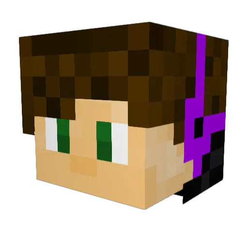 MahRiez Minecraft avatar head, 3D render