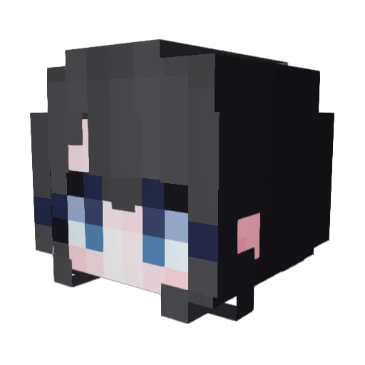 Maha_e Minecraft avatar head, 3D render
