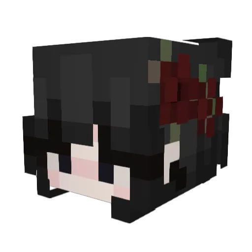 Mahaa049 Minecraft avatar head, 3D render