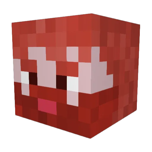 Mahaaan Minecraft avatar head, 3D render