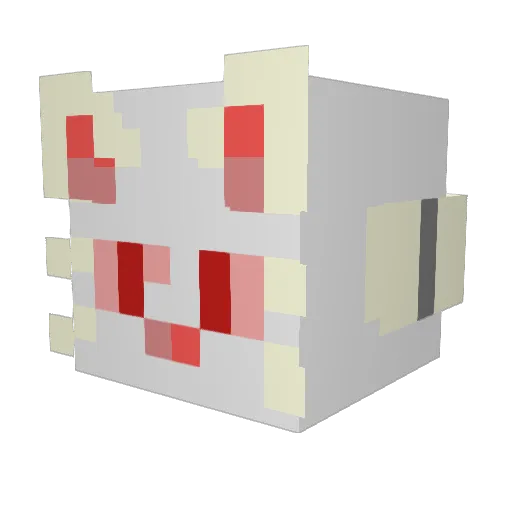MahaiTheR4in Minecraft avatar head, 3D render