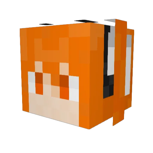 Maharu427 Minecraft avatar head, 3D render