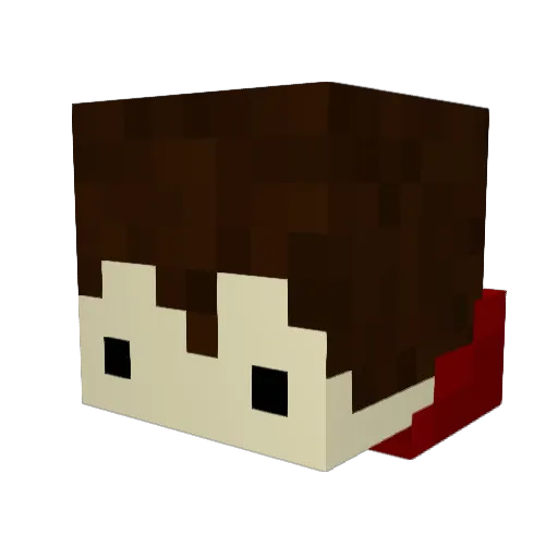 Mahawe Minecraft avatar head, 3D render