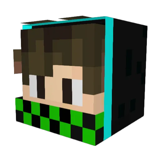 Mahdi_23 Minecraft avatar head, 3D render