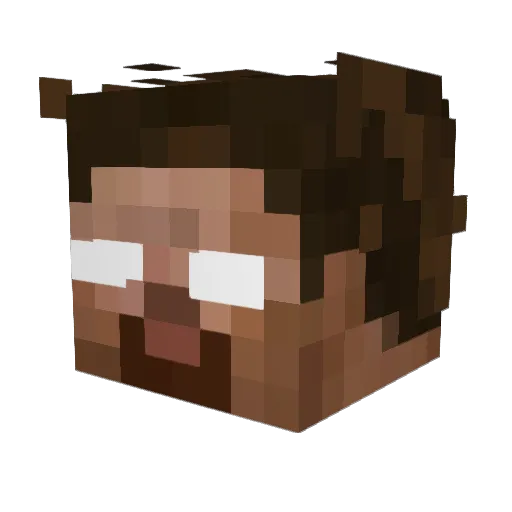 Mahess475 Minecraft avatar head, 3D render