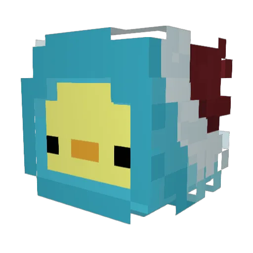 Mahesvaral Minecraft avatar head, 3D render