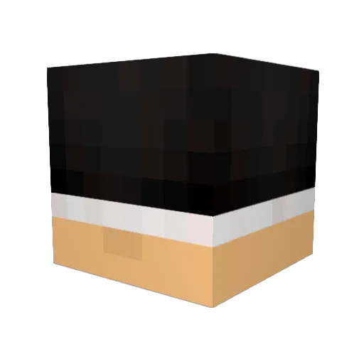 Mahht Minecraft avatar head, 3D render
