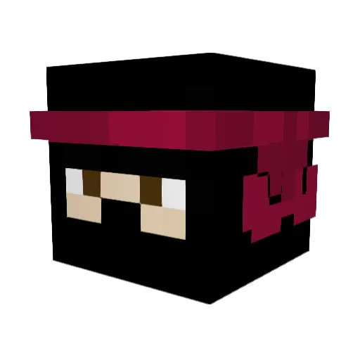 Mahikokatoru Minecraft avatar head, 3D render