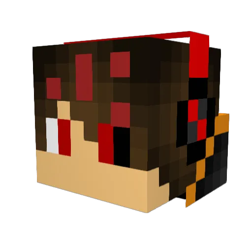 Mahir0101 Minecraft avatar head, 3D render