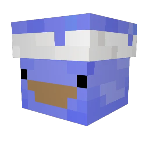 Mahkse Minecraft avatar head, 3D render