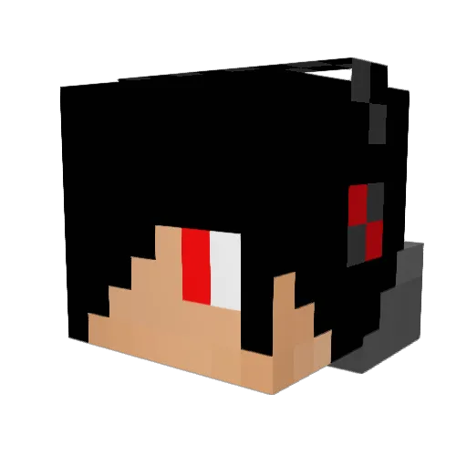Mahlkav Minecraft avatar head, 3D render