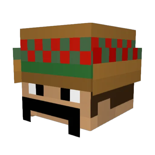Mahmud20649 Minecraft avatar head, 3D render