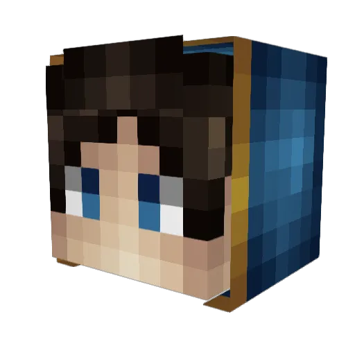MahmutCanGaming Minecraft avatar head, 3D render