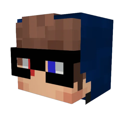 MahmutHD Minecraft avatar head, 3D render