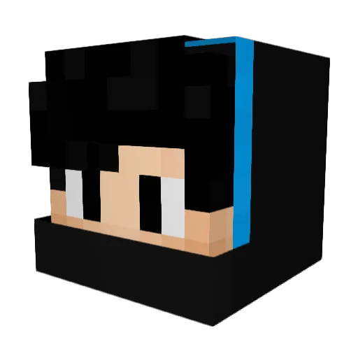 Mahmuthan87 Minecraft avatar head, 3D render