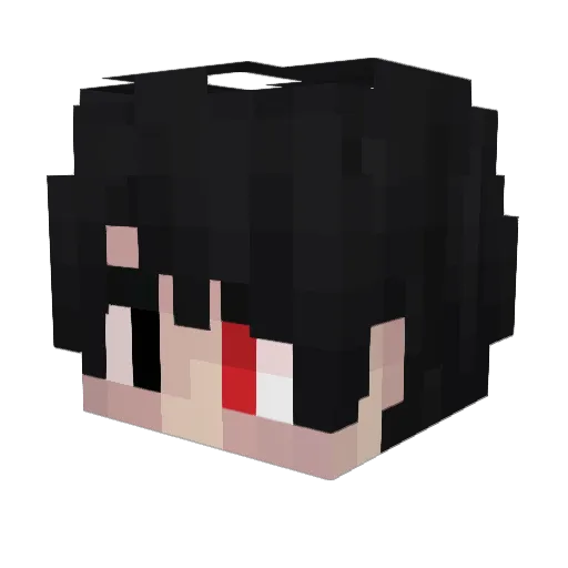 Maho28 Minecraft avatar head, 3D render