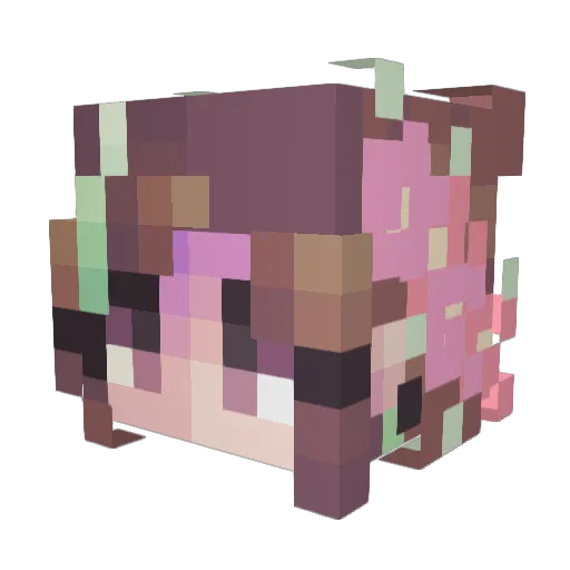 MahoneAlex_Twich Minecraft avatar head, 3D render