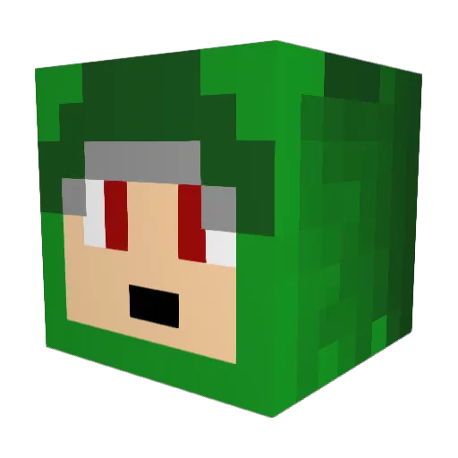 MahsumPlays Minecraft avatar head, 3D render